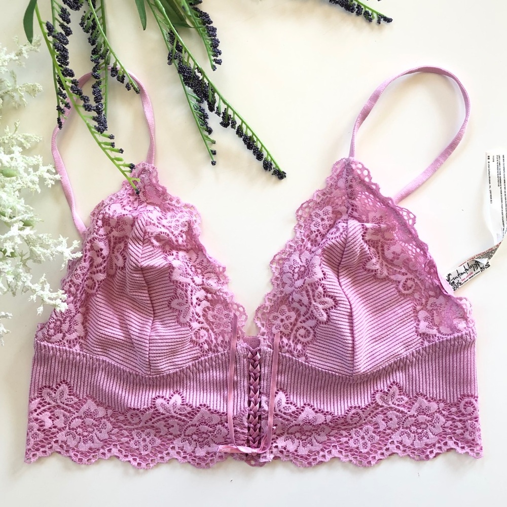 NWT Free People Caroline Euphoric Lilac Bralette - Picture 4 of 7